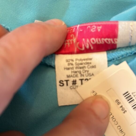 Pretty Woman turquoise cold shoulder tunic Size M NWT - Picture 7 of 7